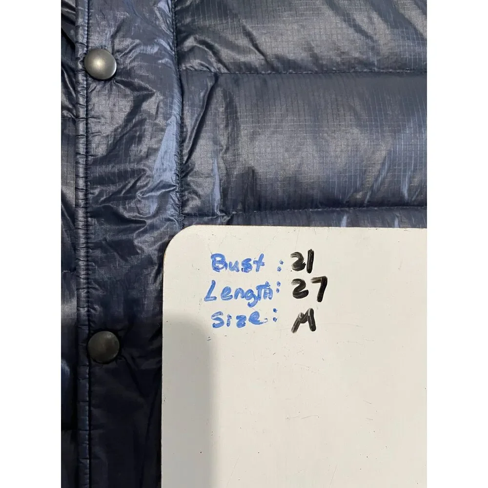 J. Crew quilted Down jacket puffer outerwear sport black winter men M